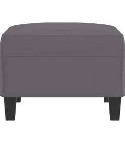 New Voetenbank 70x55x41 cm kunstleer grijs Stoelen