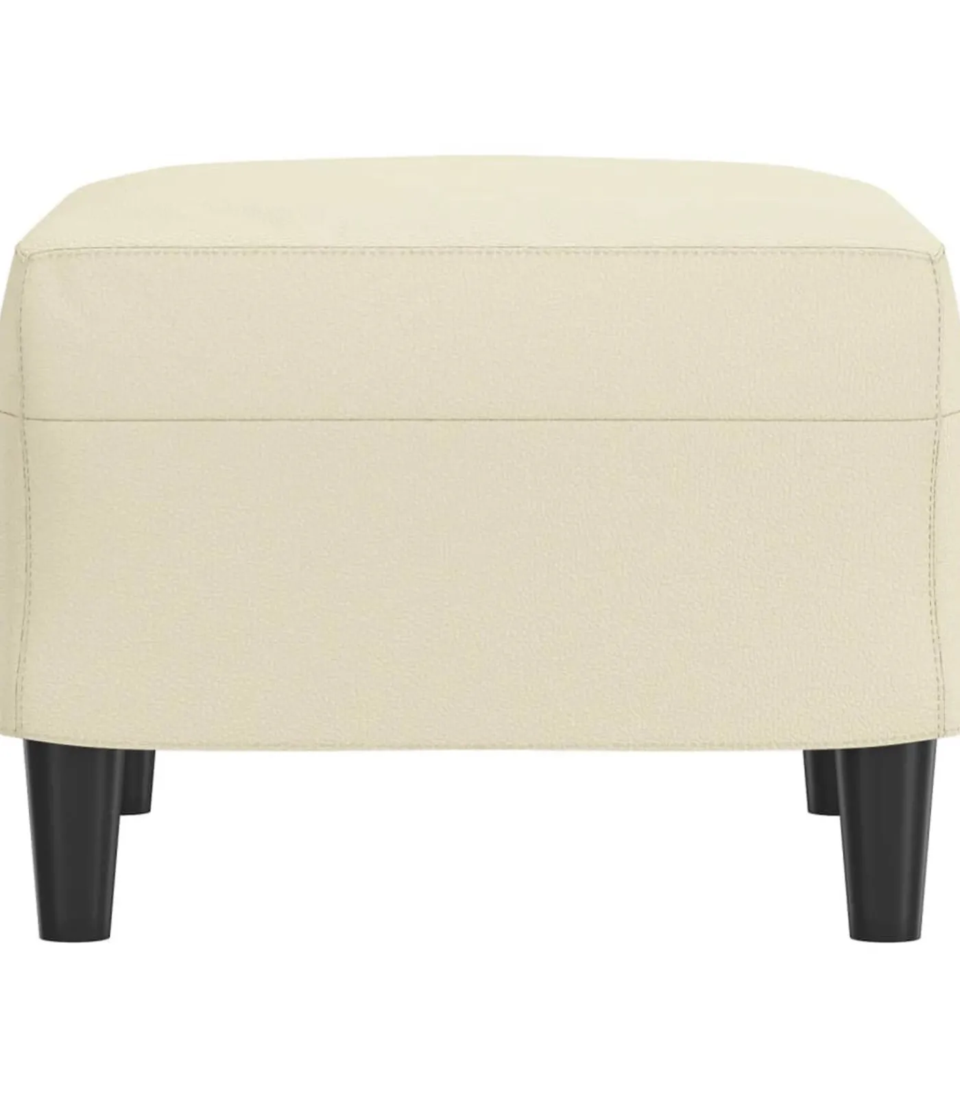 Hot Voetenbank 60x50x41 cm kunstleer crèmekleurig Stoelen