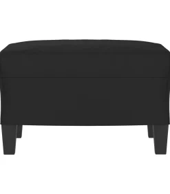 Best Voetenbank 60x50x41 cm microvezelstof zwart Stoelen