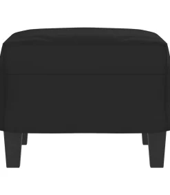 Best Voetenbank 60x50x41 cm microvezelstof zwart Stoelen
