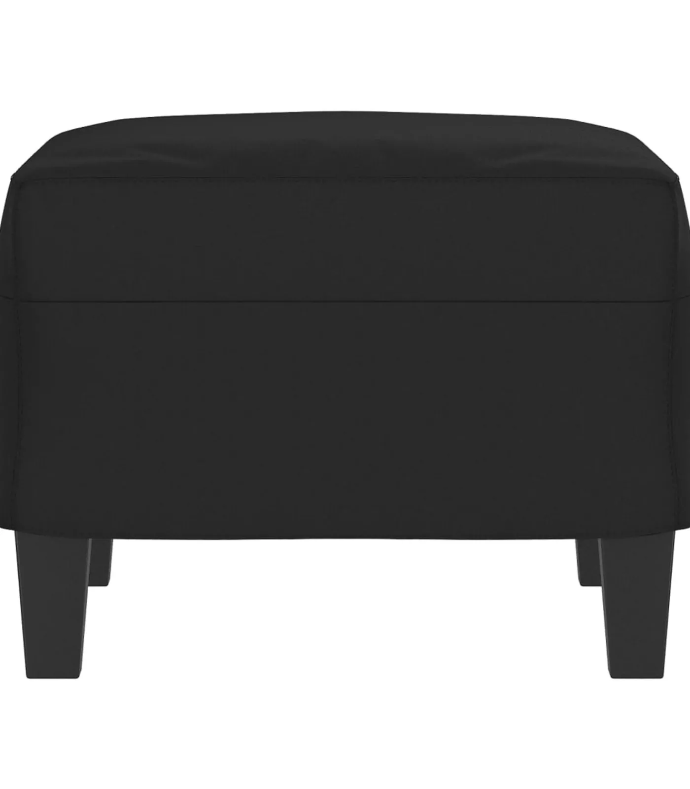 Best Voetenbank 60x50x41 cm microvezelstof zwart Stoelen