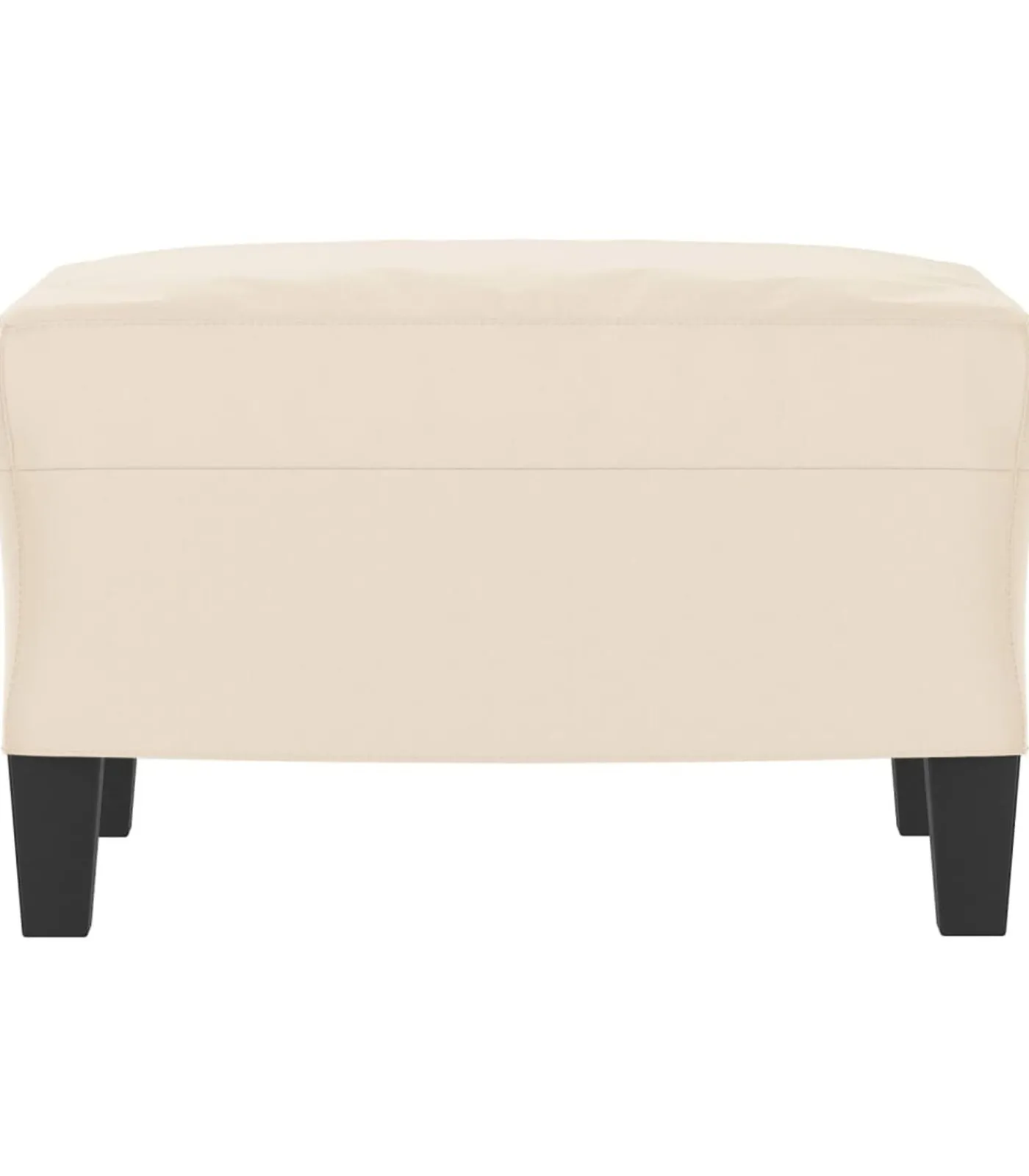 Voetenbank 60x50x41 cm microvezelstof beige Stoelen