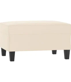 New Voetenbank 70x55x41 cm microvezelstof beige Stoelen