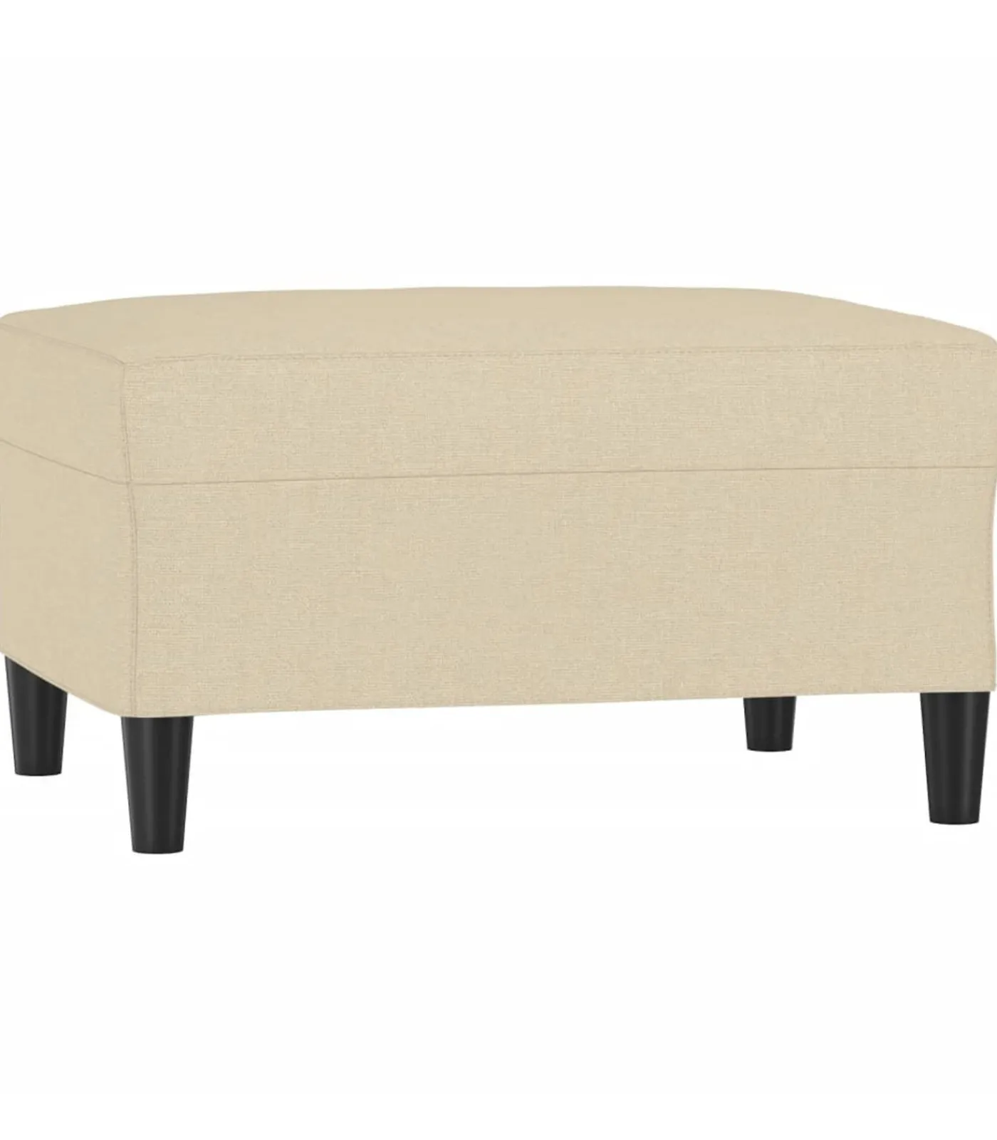 Discount Voetenbank 70x55x41 cm stof crèmekleurig Stoelen