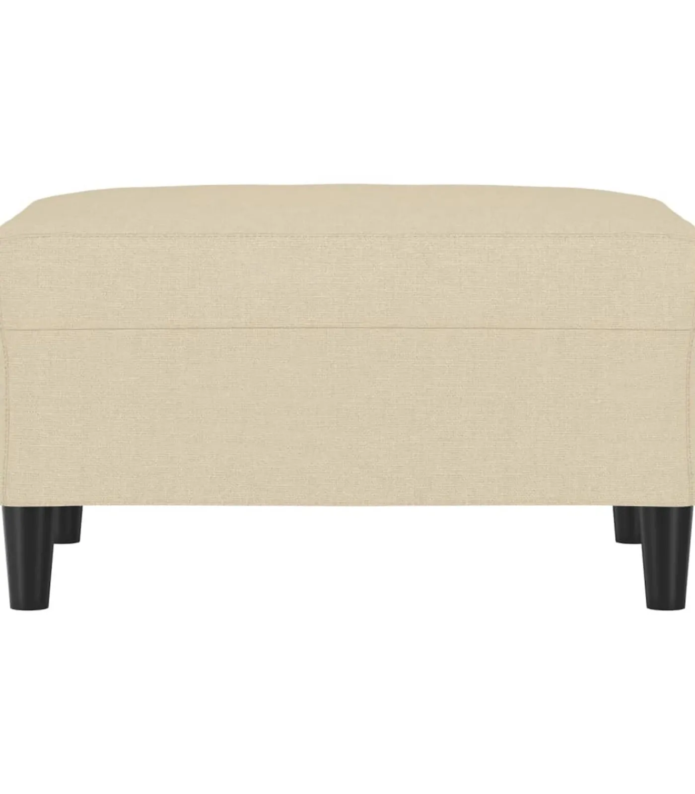 Discount Voetenbank 70x55x41 cm stof crèmekleurig Stoelen