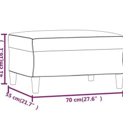 Discount Voetenbank 70x55x41 cm stof crèmekleurig Stoelen