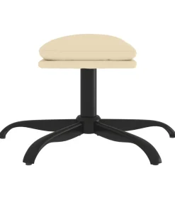 Online Voetenbank 60x60x36 cm stof crèmekleurig Stoelen