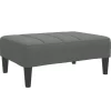 Outlet Voetenbank 77x55x31 cm stof donkergrijs Stoelen