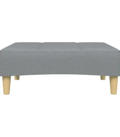 Online Voetenbank 77x55x31 cm stof lichtgrijs Stoelen