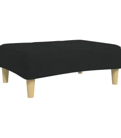 Hot Voetenbank 77x55x31 cm stof zwart Stoelen