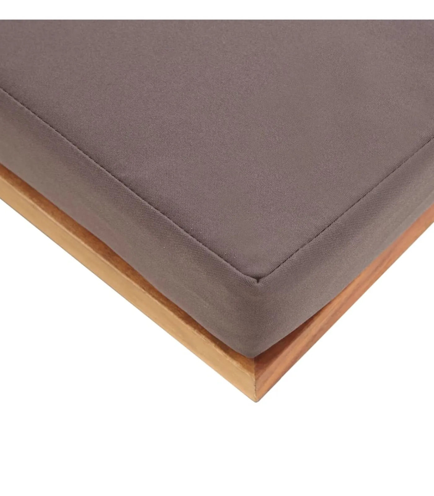 Sale Voetensteun met kussen 66x66x36 cm acaciahout donkergrijs Stoelen