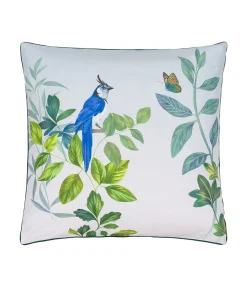 Outlet Volière Sky - Kussensloop in katoen satijn met print Kussenslopen