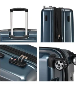 Outlet Voyager IX Expandable Middelgrote Koffer 4 Wielen Grijze Trolleys