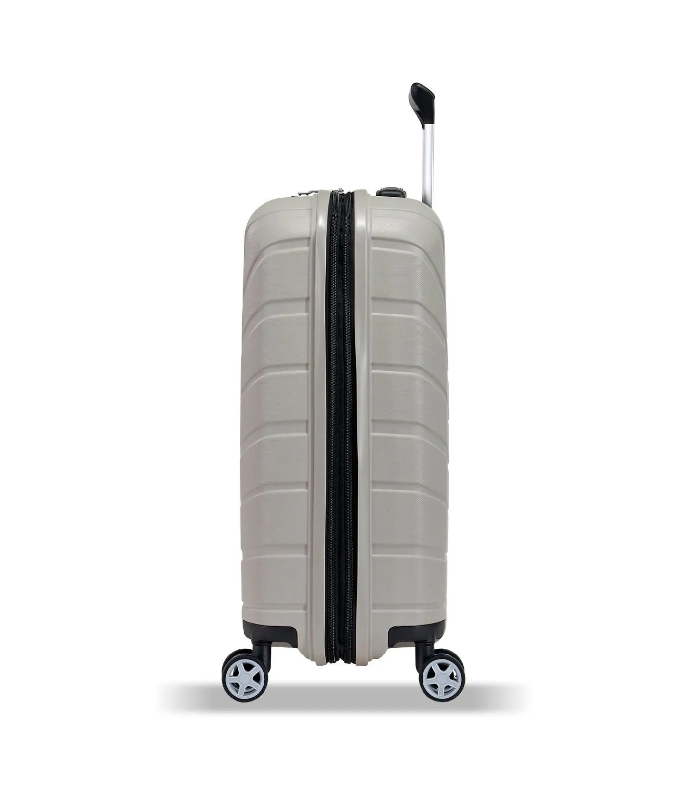Outlet Voyager XXI Expandable Handbagage Koffer 4 Wielen Lichtgrijze Trolleys