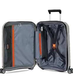Outlet Voyager XXI Expandable Handbagage Koffer 4 Wielen Lichtgrijze Trolleys