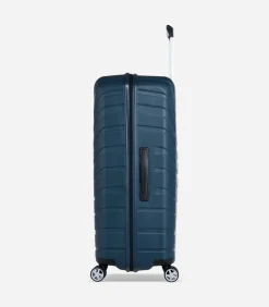 Sale Voyager XXI Grote Koffer 4 Wielen Blu Trolleys