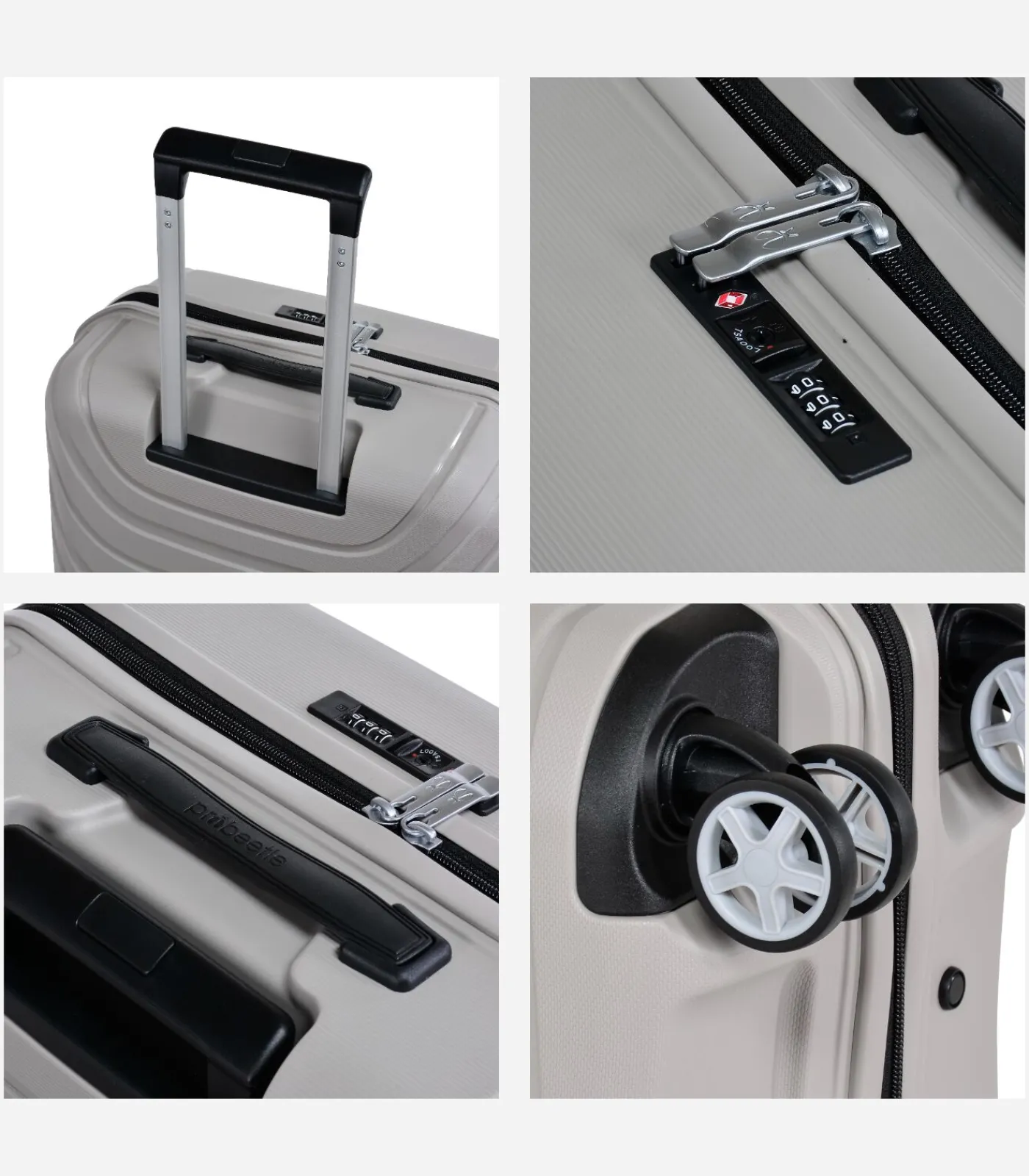 New Voyager XXI Middelgrote Koffer 4 Wielen Grijs Trolleys