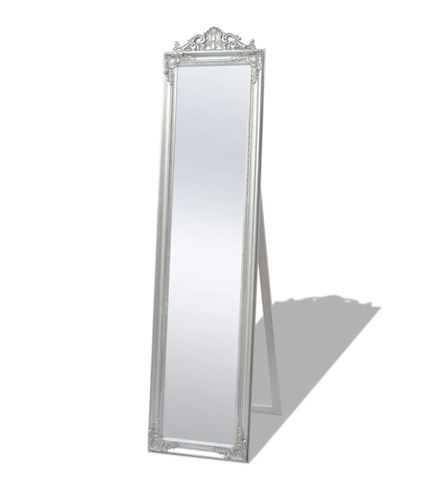 Best Vrijstaande spiegel Barok 160x40cm zilver Spiegels