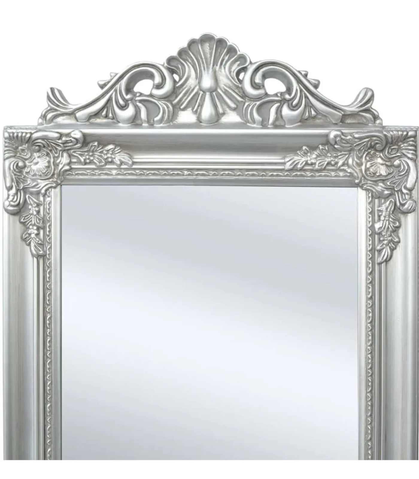 Best Vrijstaande spiegel Barok 160x40cm zilver Spiegels