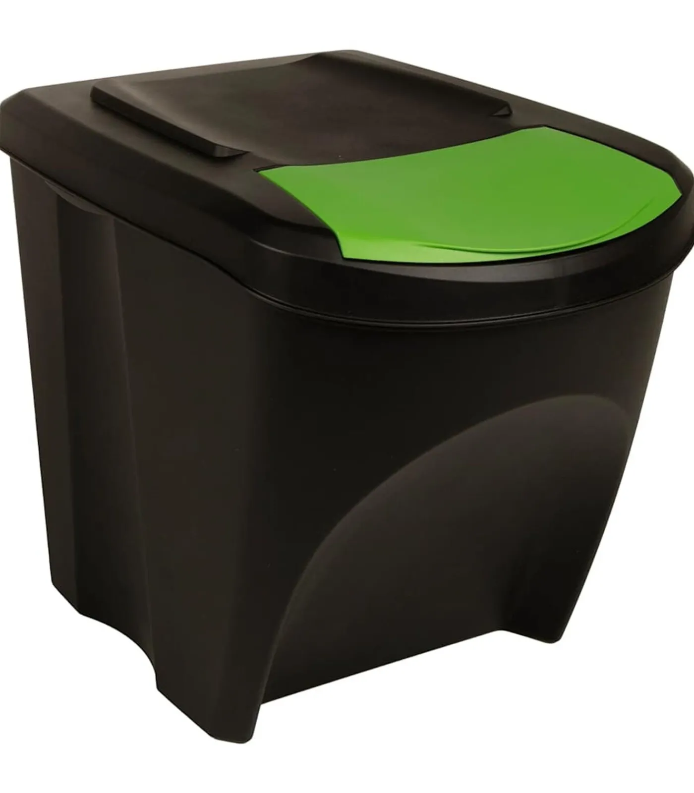 Vuilnisbakken 3 st stapelbaar 75 L antracietkleurig Manden En Bakken