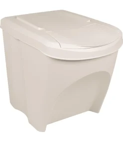 Best Vuilnisbakken 3 st stapelbaar 75 L polypropeen wit Manden En Bakken