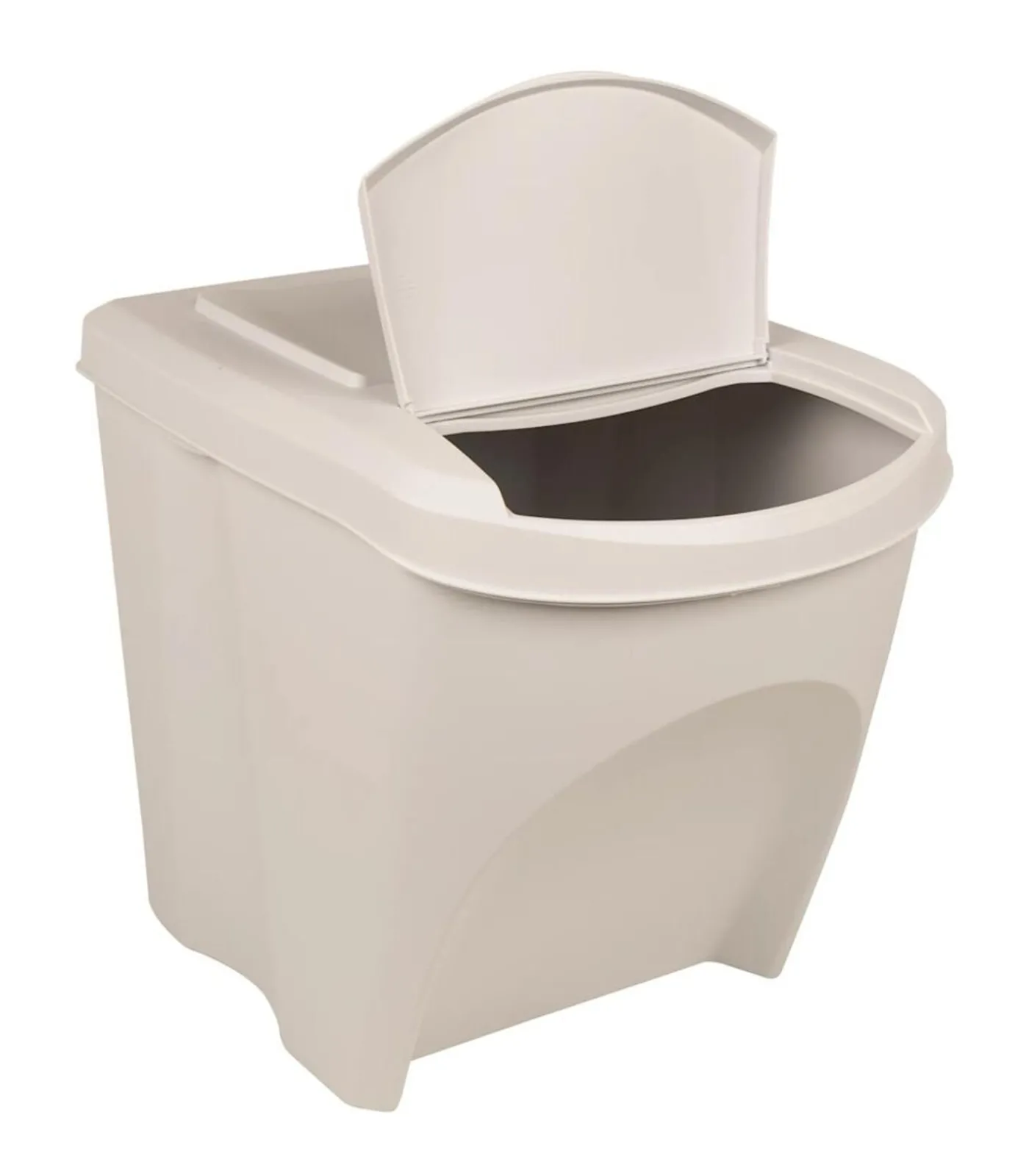 Best Vuilnisbakken 3 st stapelbaar 75 L polypropeen wit Manden En Bakken