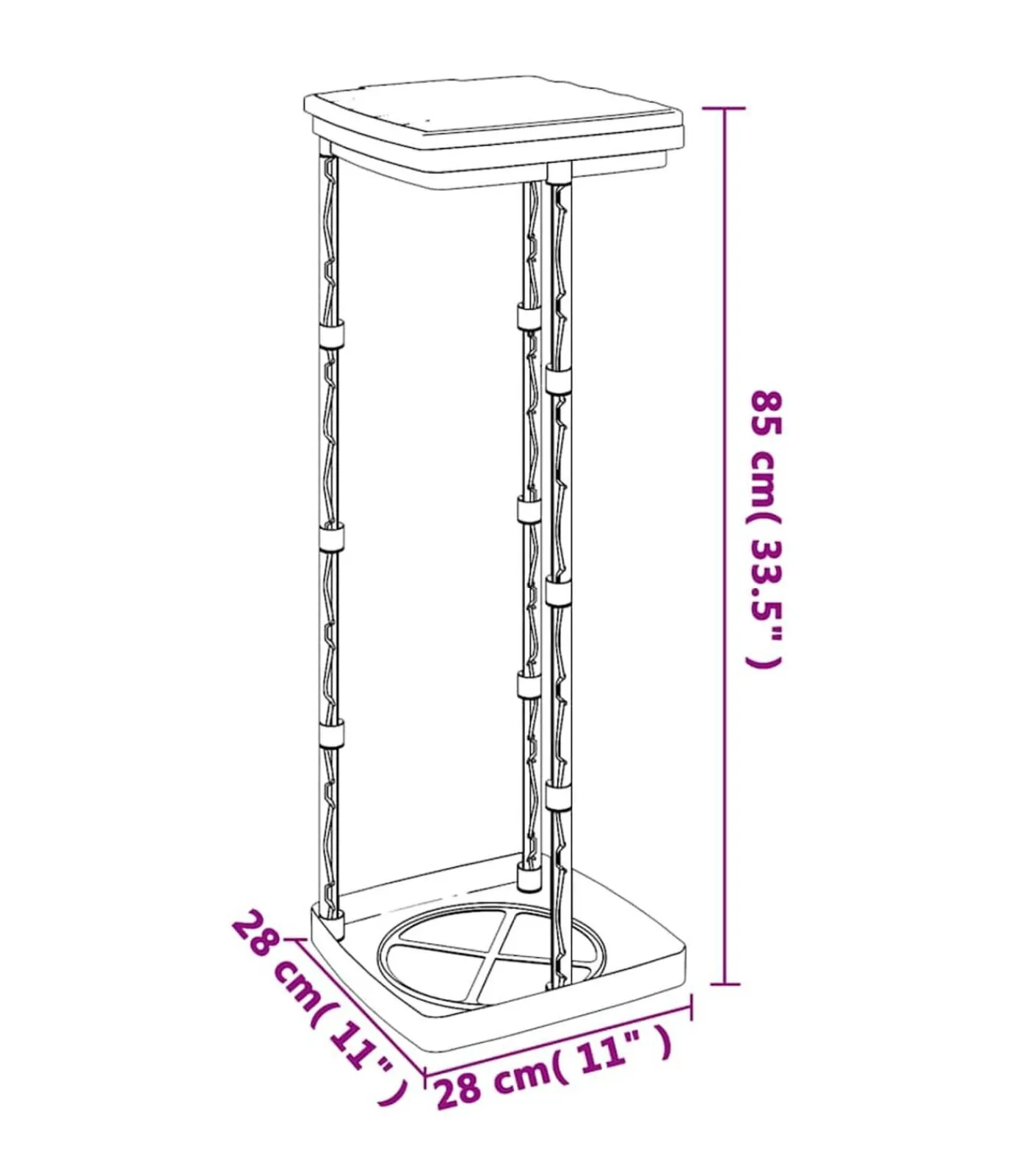 Clearance Vuilniszakhouders 2 st 120 L PP zwart en blauw Manden En Bakken