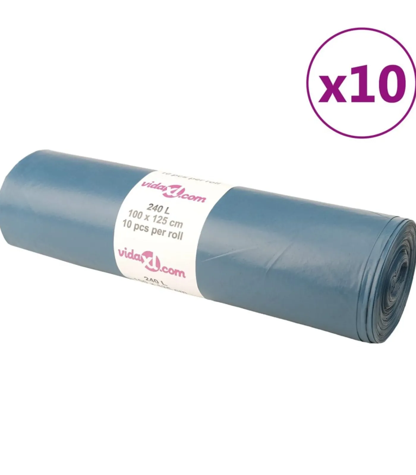 Discount Vuilniszakken 100 st 240 l blauw Manden En Bakken