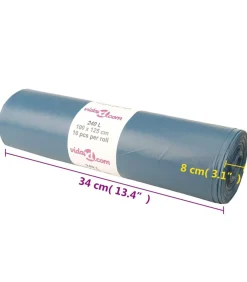 Discount Vuilniszakken 100 st 240 l blauw Manden En Bakken