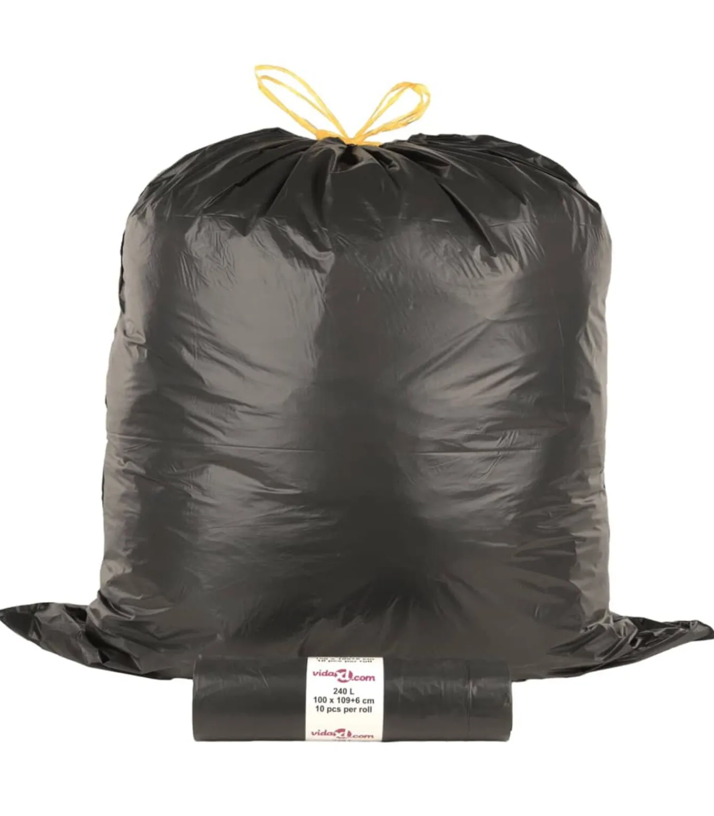 Outlet Vuilniszakken met trekkoorden 150 st 240 l zwart Manden En Bakken