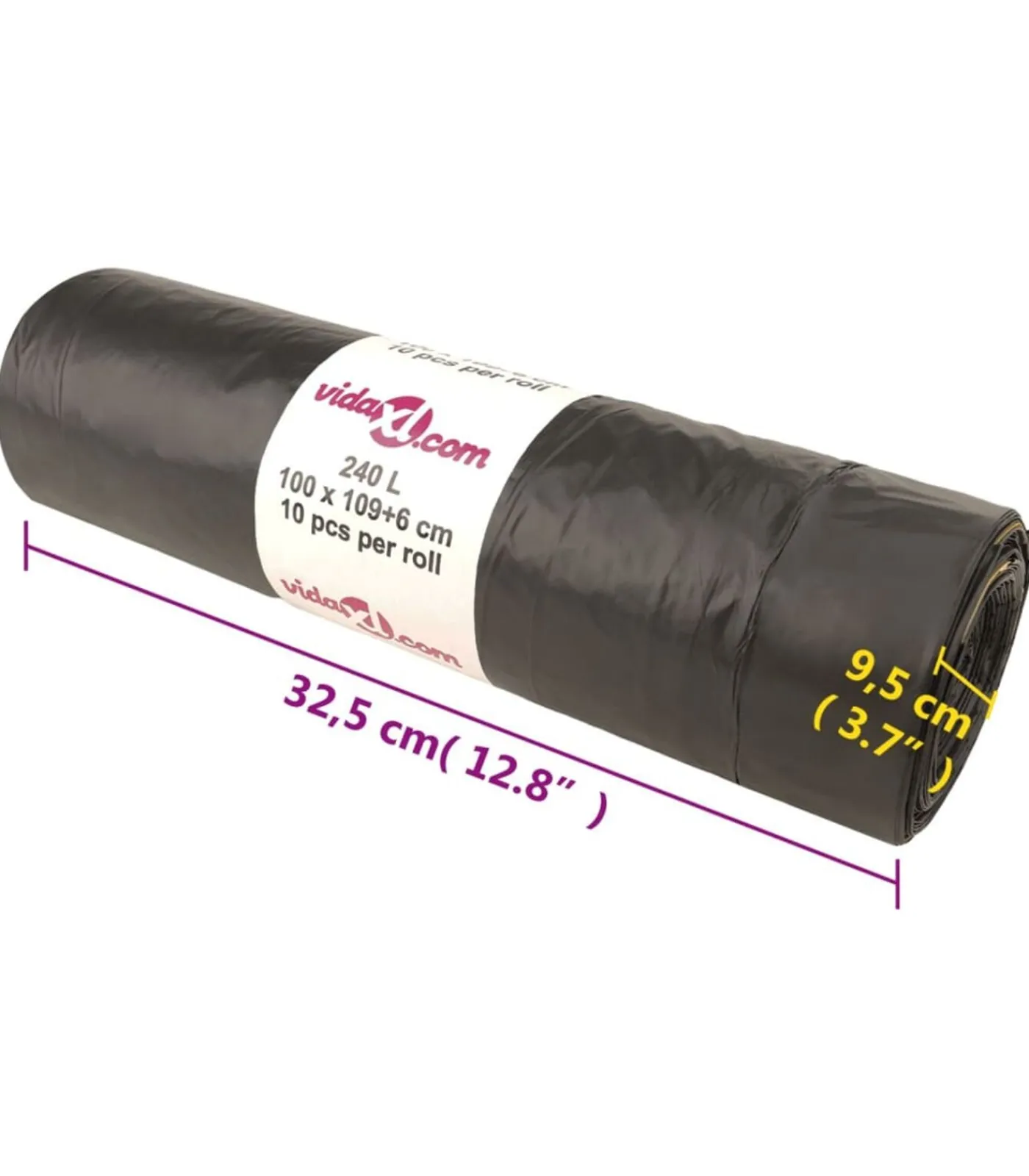 Outlet Vuilniszakken met trekkoorden 150 st 240 l zwart Manden En Bakken