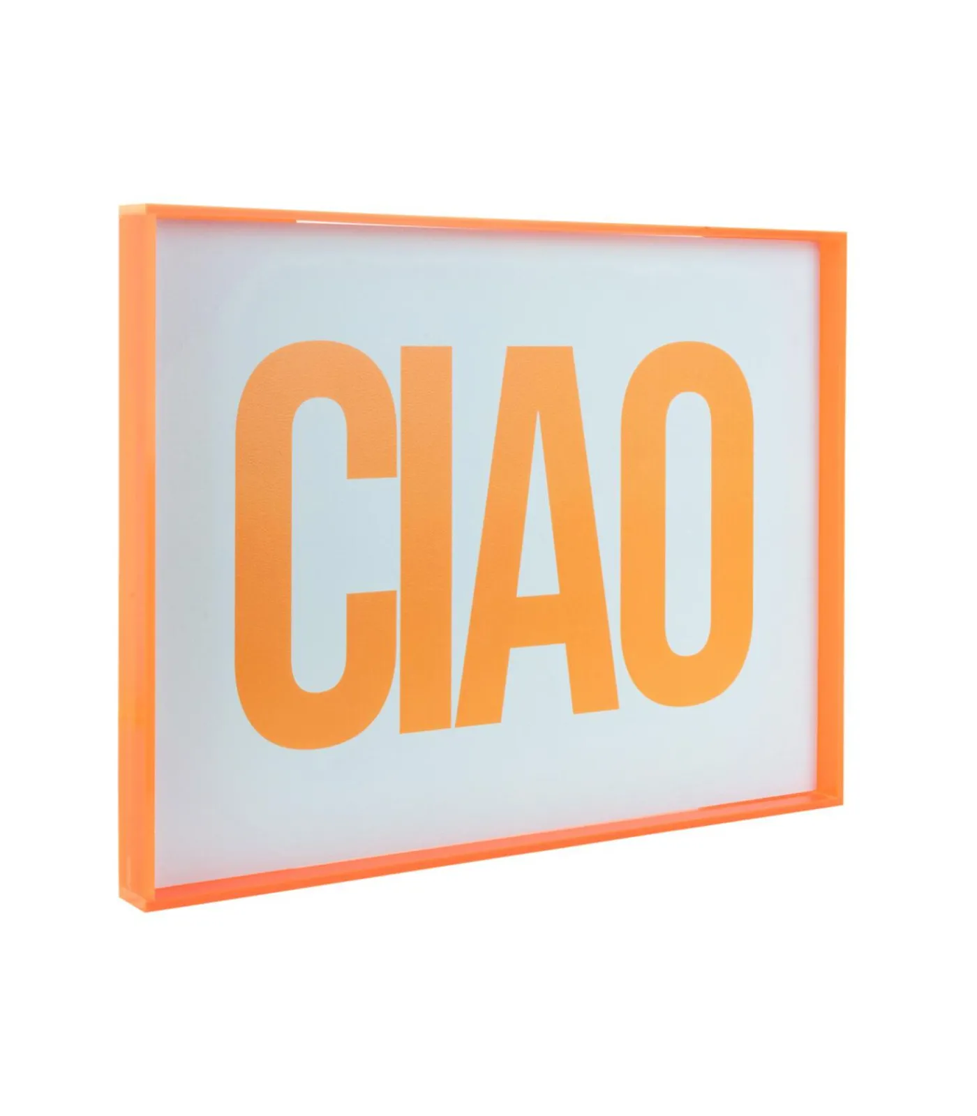 Online Wanddecoratie Ciao Large - Oranje - 3x41x31cm Wanddecoratie