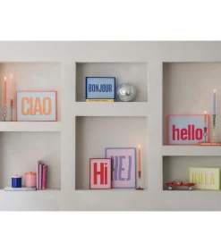 Online Wanddecoratie Ciao Large - Oranje - 3x41x31cm Wanddecoratie