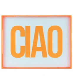 Online Wanddecoratie Ciao Large - Oranje - 3x41x31cm Wanddecoratie
