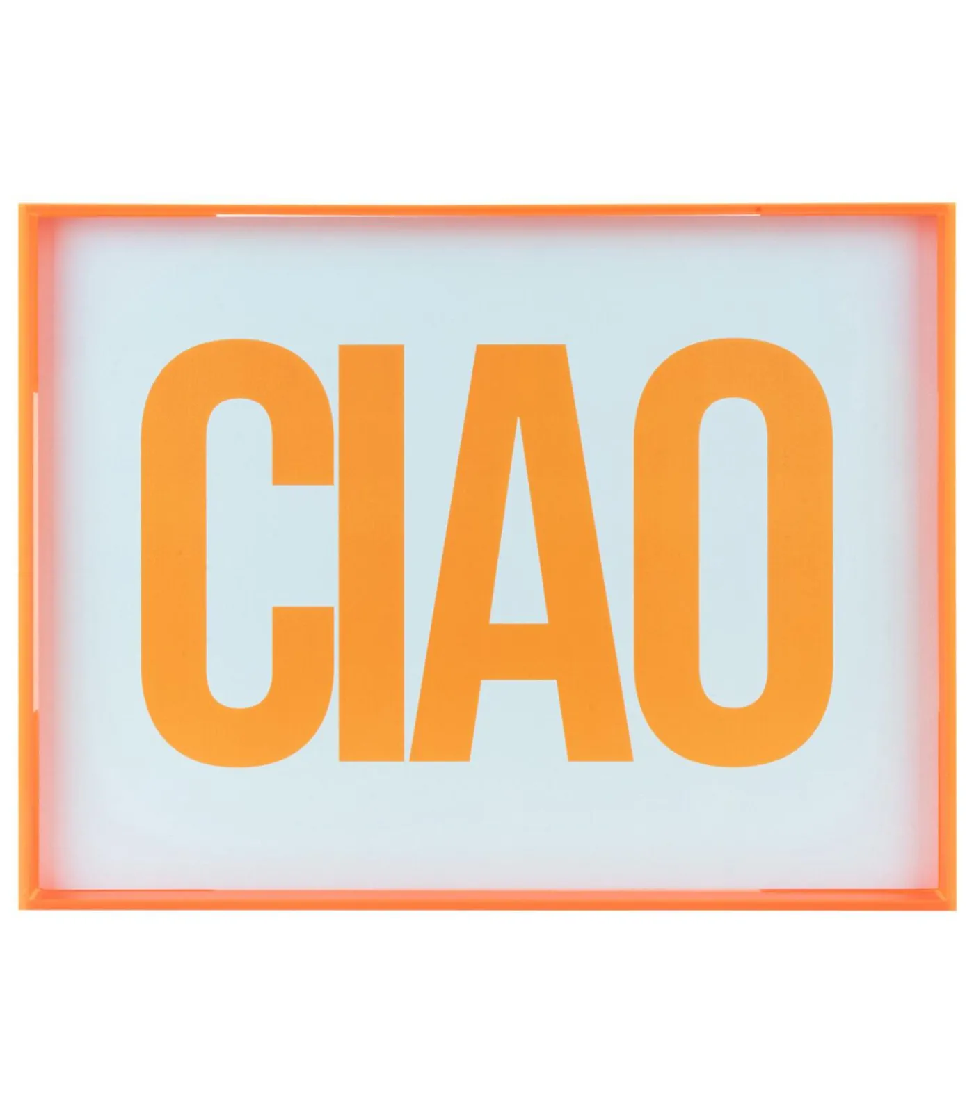 Online Wanddecoratie Ciao Large - Oranje - 3x41x31cm Wanddecoratie