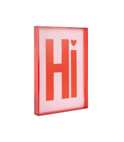 Clearance Wanddecoratie Hi Medium - Rood - 3x22x31cm Wanddecoratie