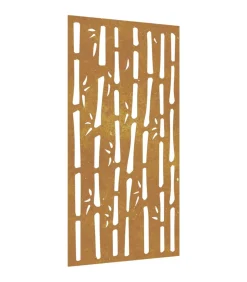 Sale Wanddecoratie tuin bamboe-ontwerp 105x55 cm cortenstaal Decoratie