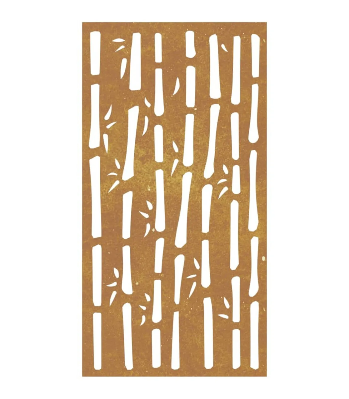 Sale Wanddecoratie tuin bamboe-ontwerp 105x55 cm cortenstaal Decoratie
