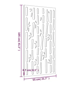Sale Wanddecoratie tuin bamboe-ontwerp 105x55 cm cortenstaal Decoratie