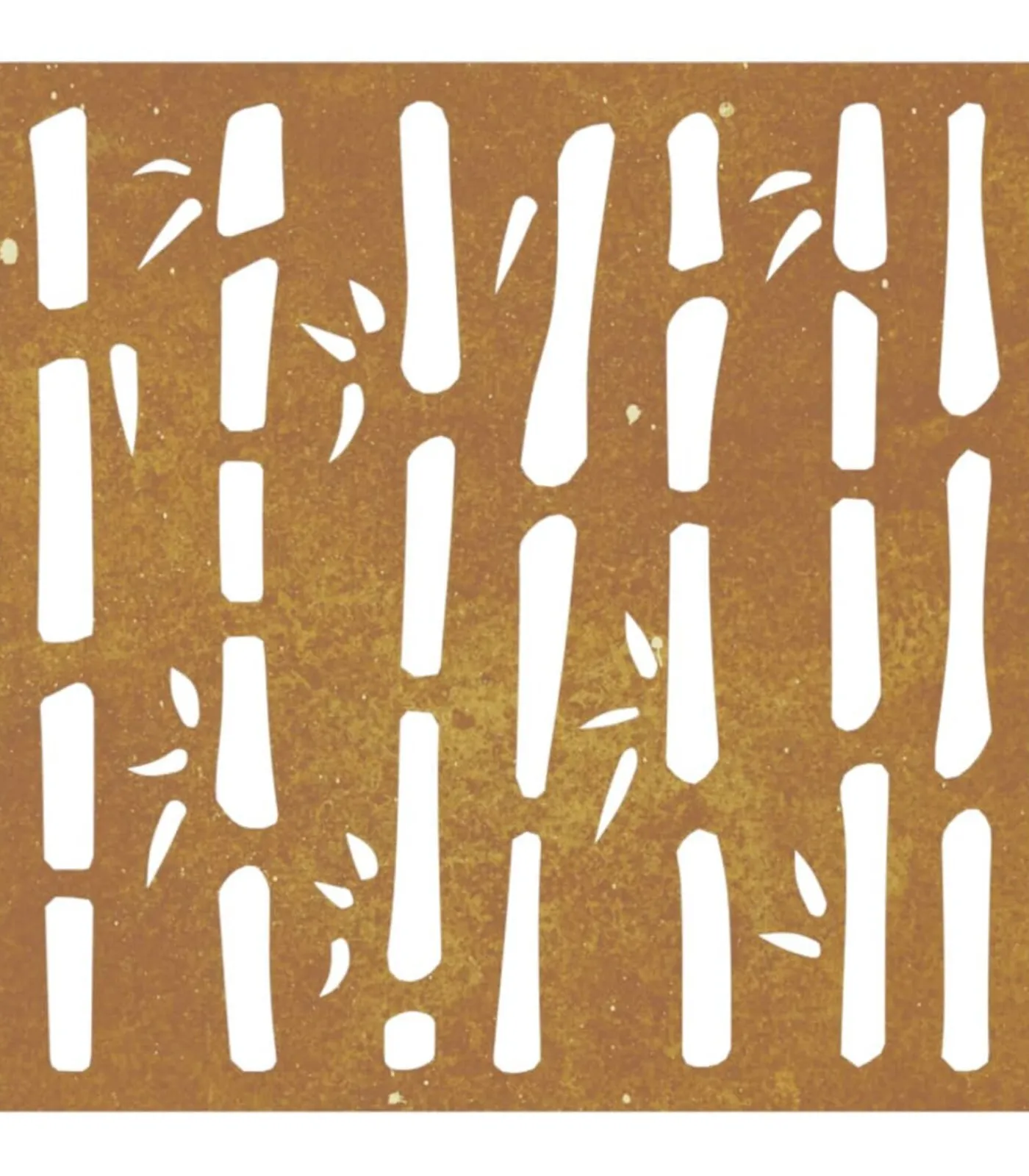 Best Wanddecoratie tuin bamboe-ontwerp 55x55 cm cortenstaal Decoratie