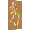 Sale Wanddecoratie tuin bamboe-ontwerp 105x55 cm cortenstaal Decoratie