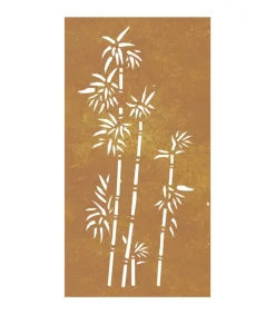 Sale Wanddecoratie tuin bamboe-ontwerp 105x55 cm cortenstaal Decoratie