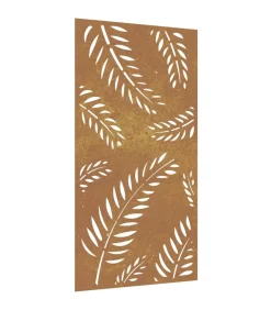 Sale Wanddecoratie tuin bladontwerp 105x55 cm cortenstaal Decoratie