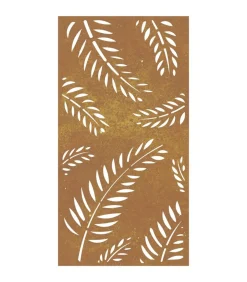 Sale Wanddecoratie tuin bladontwerp 105x55 cm cortenstaal Decoratie