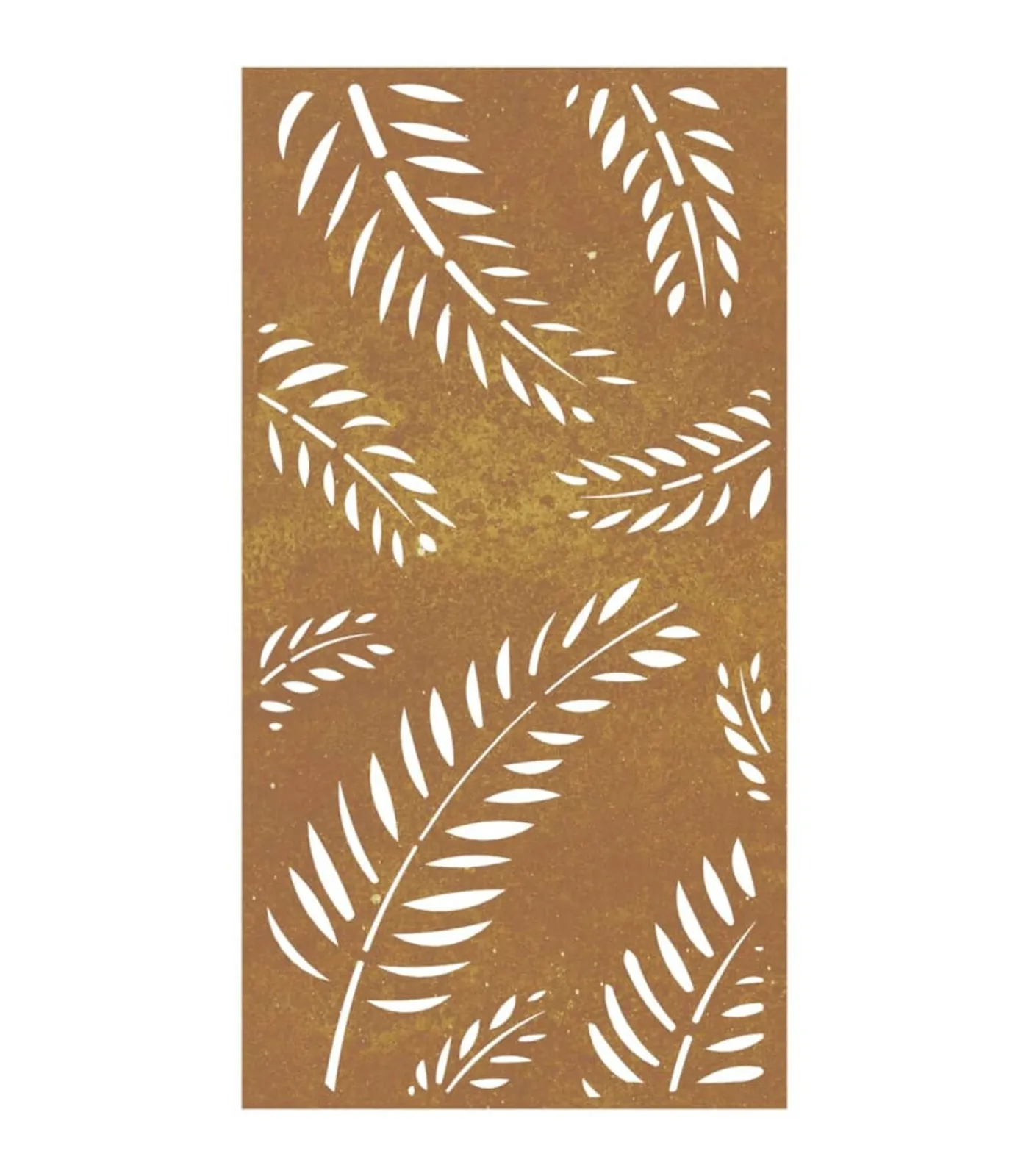 Sale Wanddecoratie tuin bladontwerp 105x55 cm cortenstaal Decoratie