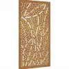 Online Wanddecoratie tuin bladontwerp 105x55 cm cortenstaal Decoratie