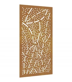 Online Wanddecoratie tuin bladontwerp 105x55 cm cortenstaal Decoratie