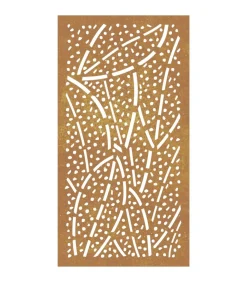 Online Wanddecoratie tuin bladontwerp 105x55 cm cortenstaal Decoratie