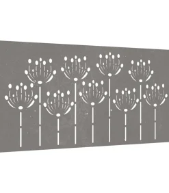 Online Wanddecoratie tuin bloemenontwerp 105x55 cm cortenstaal Decoratie