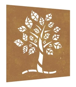 Sale Wanddecoratie tuin boomontwerp 55x55 cm cortenstaal Decoratie